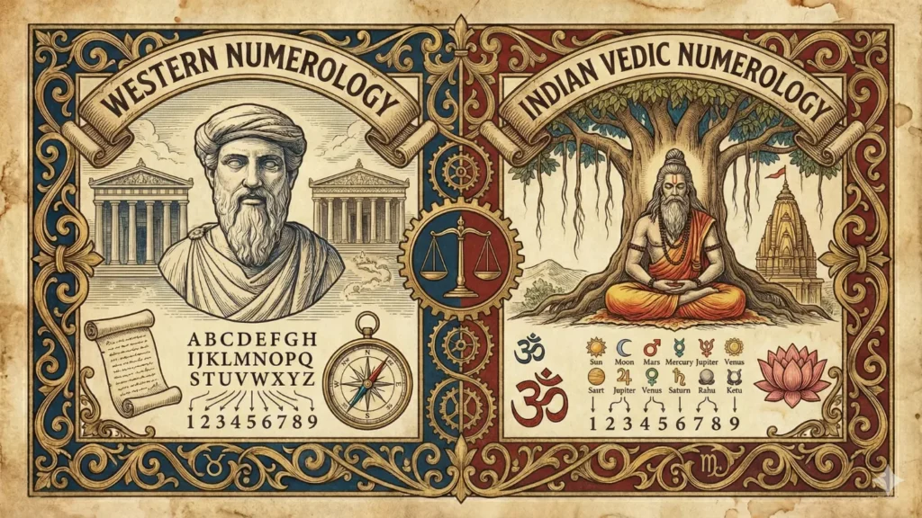 Western Numerology Vs. Indian Vedic Numerology Difference
